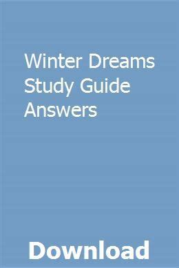 Winter dreams study guide and answers. - The rough guide to rock by peter buckley.
