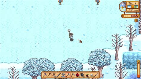 Upon playing Stardew Valley, a particular event during winter would be triggered and in turn. Also, reveal a mysteriously-looking shadowy figure in Stardew Valley which would try to run away as soon as it appears. As intriguing as it sounds, it is uncertain if this creature is a person or a monster; a friend or a foe.. 