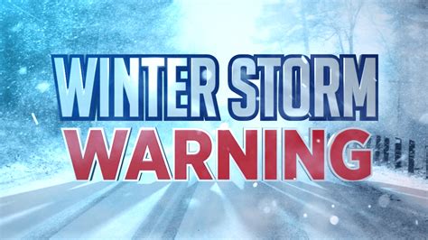 Winter storm warning until 1 p.m., heavy snow and winds