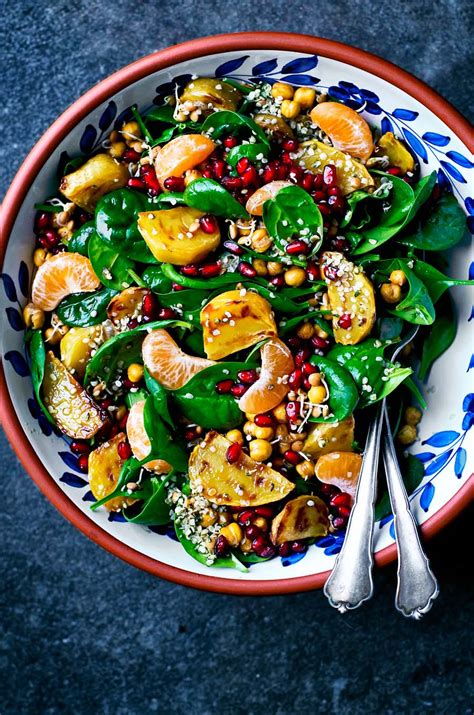 Winter vegetarian recipes. Warm Roasted Butternut Squash and Quinoa Salad. Crunchy quinoa, soft butternut squash, and chewy dried cranberries take the texture of this warm, winter salad to the next level. 11 of 17. The ... 