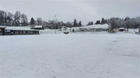 Winterlandschaft in Albrechtsberg: Erste Partie ist abgesagt