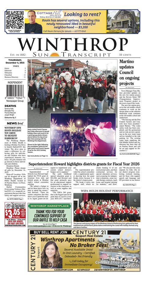 Winthrop transcript obituaries.  3 days ago · Winthrop Sun Transcript googletag.  Feb 17,...