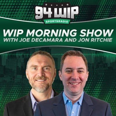 Oct 6, 2021 · Joe DeCamara and Jon Ritchie will take over for longtime 94WIP morning show host Angelo Cataldi following his retirement. Angelo Cataldi, one of Philadelphia's most iconic sports talk radio ...