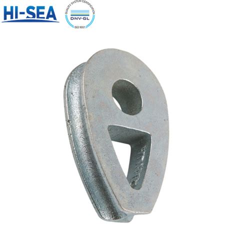 Wire rope termination.  Heavy Duty Thimble for Wire Rope For maximum strength, resc...