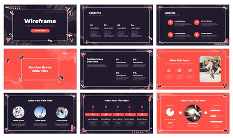 Wireframe Free PowerPoint Template and Google Slides Theme