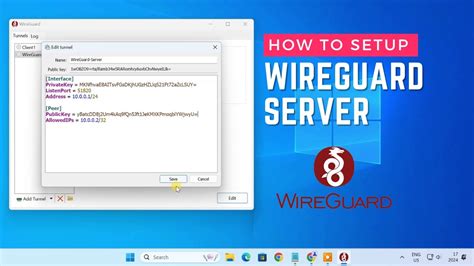 Wireguard windows configuration example.  Jan 19, 2026 · WireGuard VPN Server has been ins...