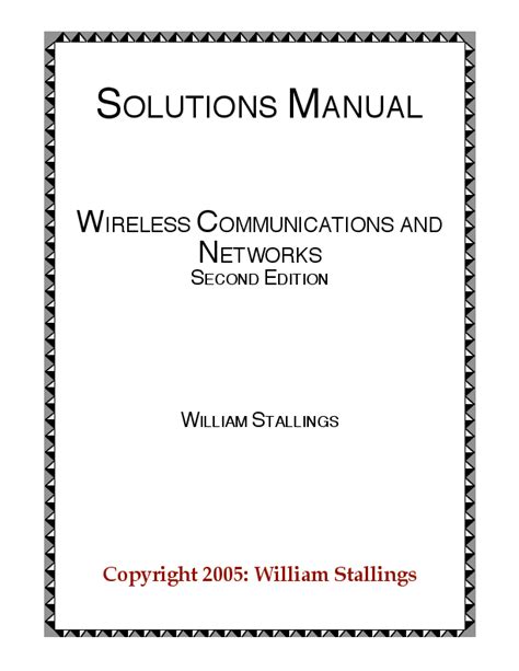 Wireless communications and networks solution manual. - Minn kota i pilot link bedienungsanleitung.