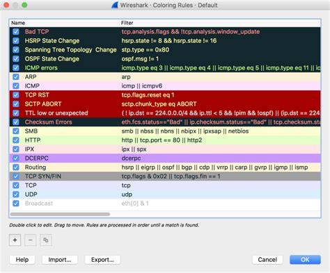 Wireshark colors.  These rules are user-definable expressions that, when evaluated as true f...