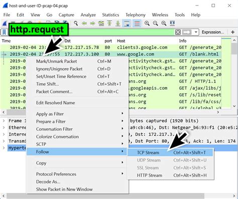 Wireshark exercises. pcap (17KB) - For fourth exercise, finding and verifying plaintext c...