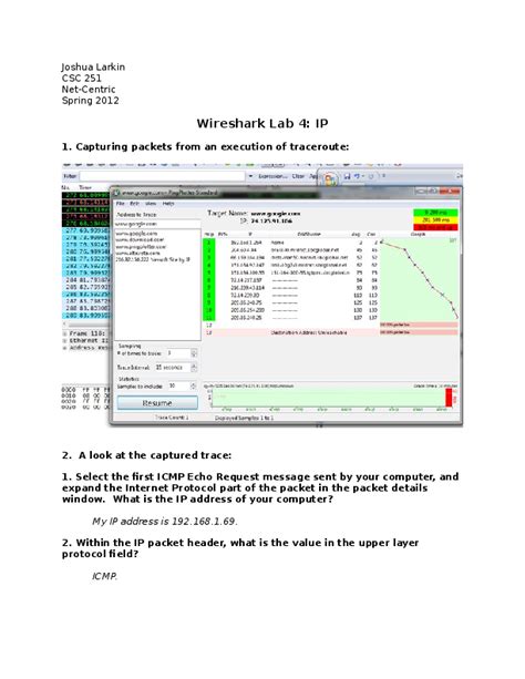 Wireshark lab 4 ip. .  ...