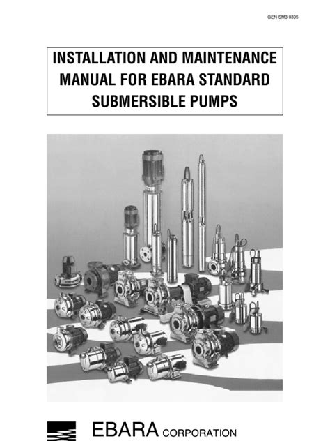 Wiring Diagram Submersible Pump Ebara