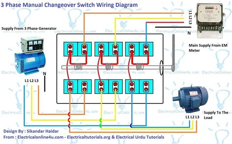 Wiring diagram of manual changeover switch. - Viaggio in italia del dottor dapertutto.