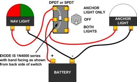 Wiring for a NAV and Anchor Lights - Rocker Switch Pros