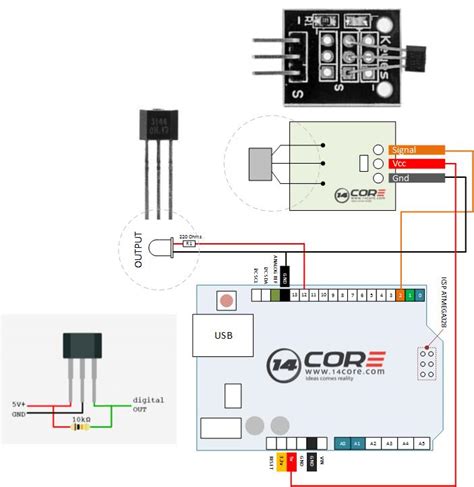 Wiring the 314X Hall Effect Sensor Module