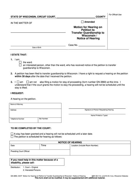 Wisconsin Circuit Court Form Fill Out and Sign Printable PDF Template