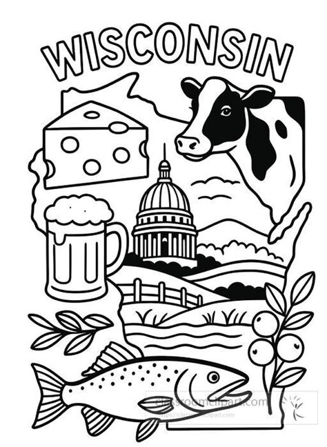 Wisconsin Coloring Pages