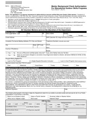 Wisconsin background check form.  5.  Name – Person Completing This Form Date Submitted A...
