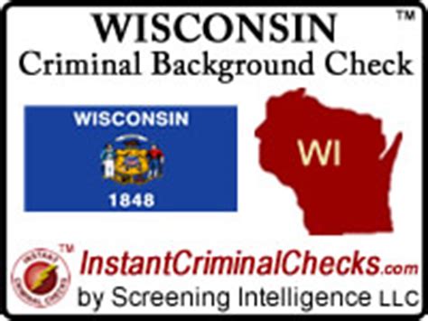 Wisconsin background check free.  As part of the Criminal Background Check the Wiscon...