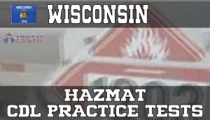 This CDL HAZMAT endorsement practice test will check your understanding of the safe operation of a commercial vehicle that transports hazardous materials. Find a local CDL school. #1. How often should you check the tires if your placarded trailer has dual tires? Every month. 50 miles. 75 miles. 100 miles. #2.