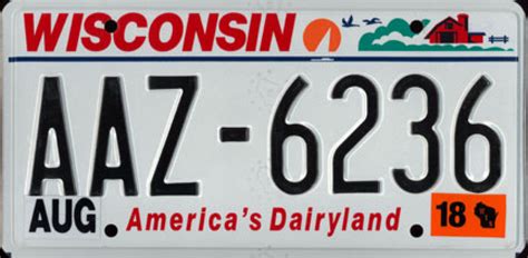 The U.S. state of Wisconsin first required its residents to register their motor vehicles and display license plates in 1905. Plates are currently issued by the Wisconsin Department of Transportation (WisDOT) through its Division of Motor Vehicles. Front and rear plates are required for most classes of vehicles, while only rear plates are required for motorcycles …. 