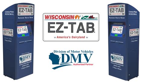 Wisconsin license plate renewal kiosk locations. NDDOT Driving Type credit and fee timing information. 