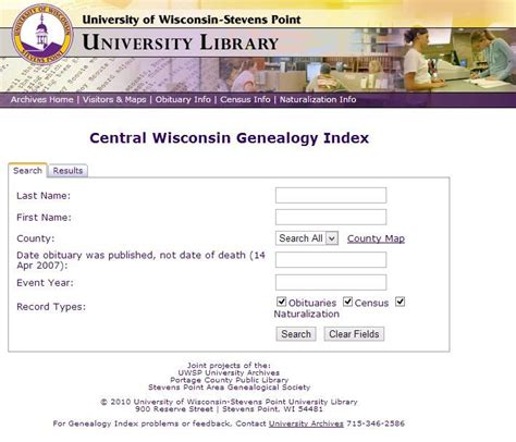 Wisconsin name index.  Many genealogy databases Wisconsin Name Index (WNI)Collection is an ...