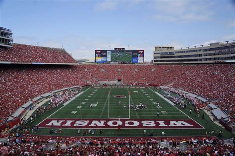 Wisconsin stadium. 1440 Monroe St, Madison, WI 53711 - Camp Randall Stadium is located on the campus of the University of Wisconsin in downtown Madison. It is the home of the Wisconsin Badgers Big 10 football team. 
