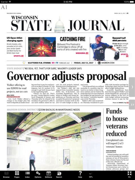 Wisconsin state journal e edition. Things To Know About Wisconsin state journal e edition. 