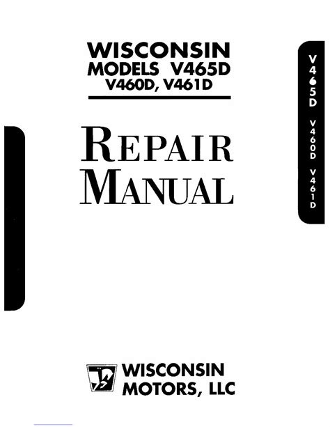 Wisconsin v465d v460d v461d engine workshop repair manual. - A handbook of eastern han sound glosses.