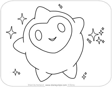 Wish Star Coloring Page