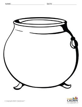 Witch Cauldron Coloring Page