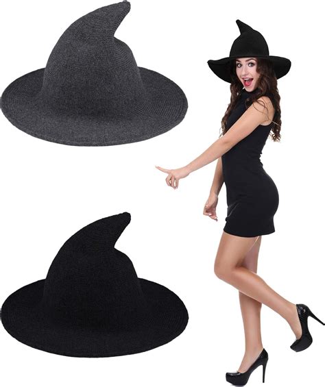  2023 Halloween Witch Hat with Soft Lace Mesh Rose Flower and Feather, Women Black Hat with Gift Box Packaged, Halloween Costume Accessory Black Witch Hat for Adult’s Halloween Party. 308. $999. FREE delivery Mon, Mar 4 on $35 of items shipped by Amazon. +21 colors/patterns. 