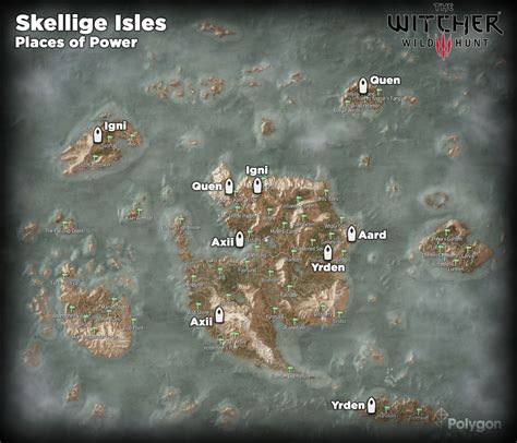 Witcher 3 All Skellige Places of Power Locations Guide