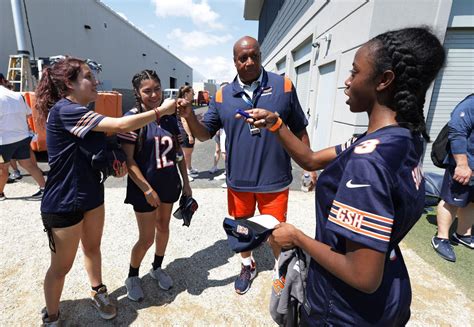 With a bump from Chicago Bears, girls flag football taking hold at area high schools — including a playoff run at Stagg