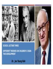 With three different theories: Michael