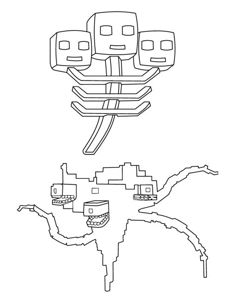Wither Storm Coloring Pages Coloring Home