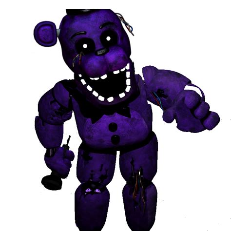 Withered shadow freddy. Appearance. Withered Freddy looks similar to Freddy, only that he is slightly taller, and has a darker brown color. He also has faded light gray eyes and long eyebrows. He has a black bow-tie, two black buttons, and a black hat, like his other counterparts. Some parts of his costume are broken or torn, revealing parts of his endoskeleton. 