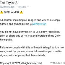Withlove.Tori Leaks +18 💋