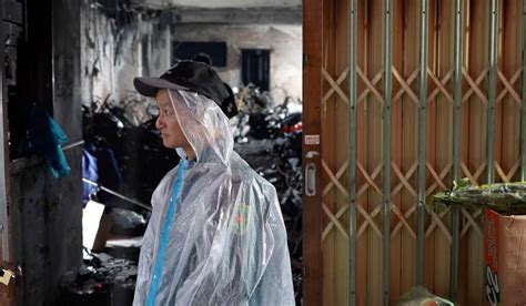 Witnesses say victims of a Hanoi high-rise fire jumped from upper stories to escape the blaze