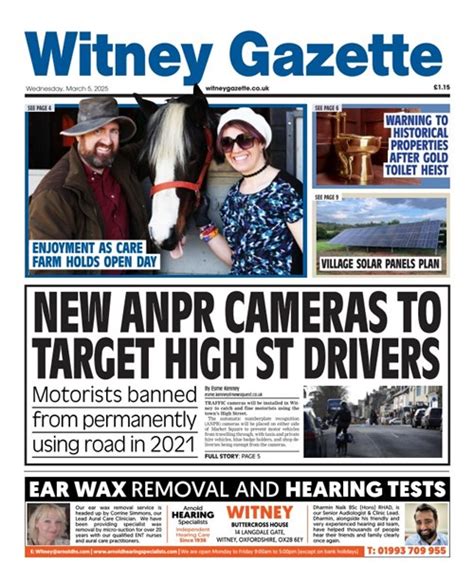 Witney gazette contact. .  ...