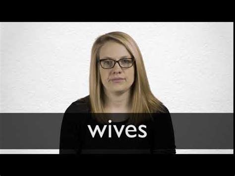 Wives definición y significado Diccionario Inglés Collins