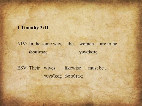 Wives or Deaconesses? (γυνή in 1 Tim 3:11)