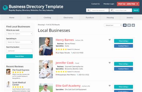 Wix Business Directory Template