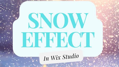 Wix snow effect.  Browse all of Wix&rsquo;s advanced design features and professional so...