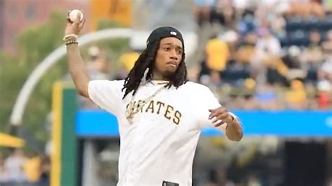 Wiz Khalifa throws first pitch at Pittsburgh Pirates game while ‘shroomed out’