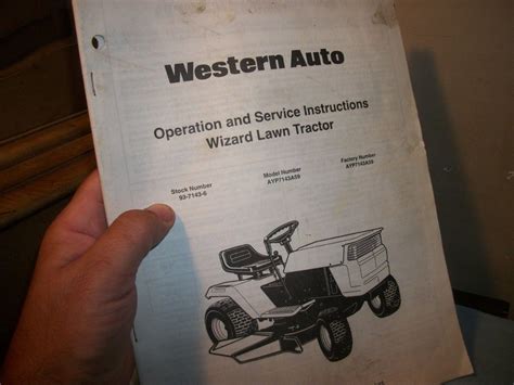 Wizard lawn tractor owner s manual. - Handbook of case histories in failure analysis volume 2.