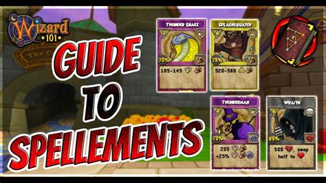Click here to make a free account to edit the wiki and use the forums at Wizard101 Central! ... Total Spellements: 190. Spellements: 115. Total Spellements: 190.. 