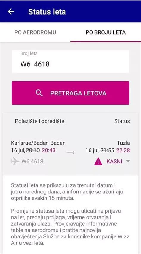 Wizzair informacije