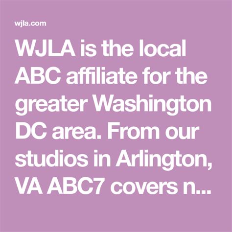 ABC 7News is On Your Side in the Washington D.C. area. Here at the 7NewsDC YouTube channel, you can check out the latest news, features and sports around D.C., Virginia and Maryland. And be sure ... . Wjla com