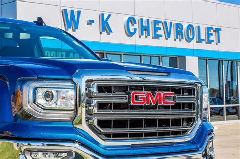 Wk chevrolet. New 2024 GMC Sierra 2500 HD Crew Cab Standard Box 4-Wheel Drive Denali. Sale Price $94,240. MSRP $94,240. See Important Disclosures Here. See dealer for details. We do our best to ensure all information provided is accurate, but please confirm availability, price, mileage, and features with a W-K representative. 